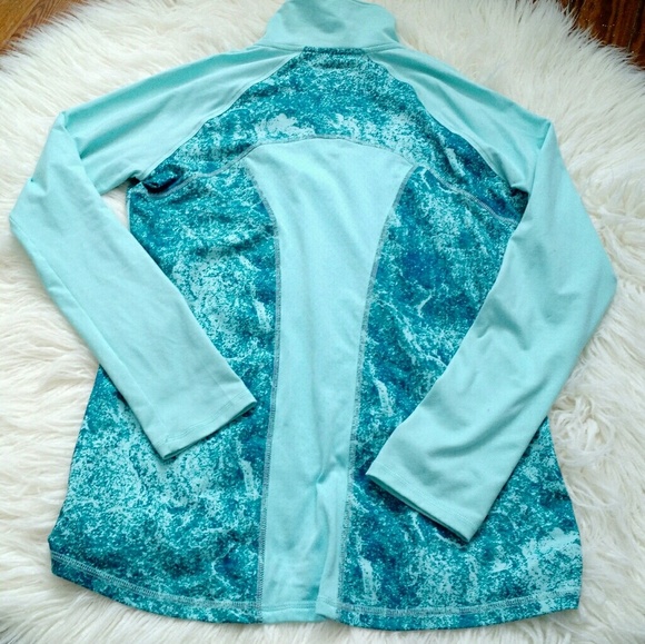 Champion Aqua Blue 1/4 Zip Pullover Run Small - Picture 7 of 7